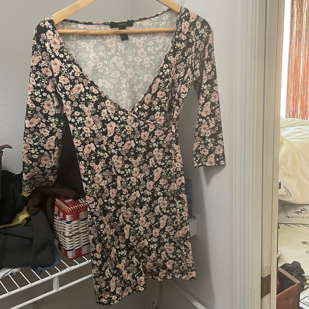 Floral body con midi dress
